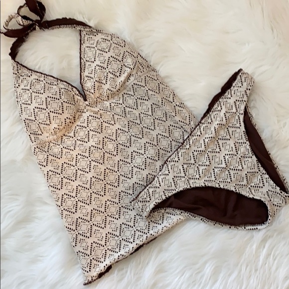 Tankini Crochet Swimsuit & Matching bottom - Picture 1 of 7